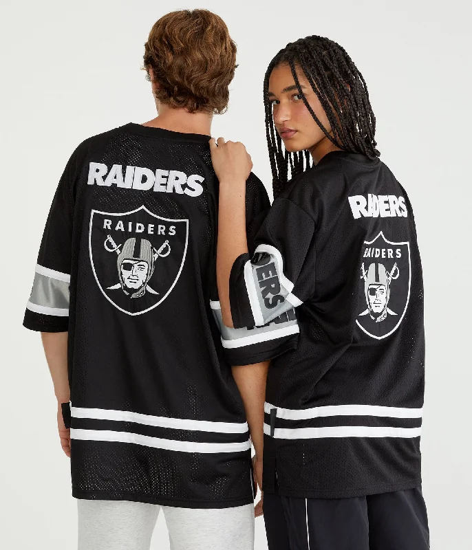 comfortable graphic tees for men -Aeropostale Las Vegas Raiders Mesh Top