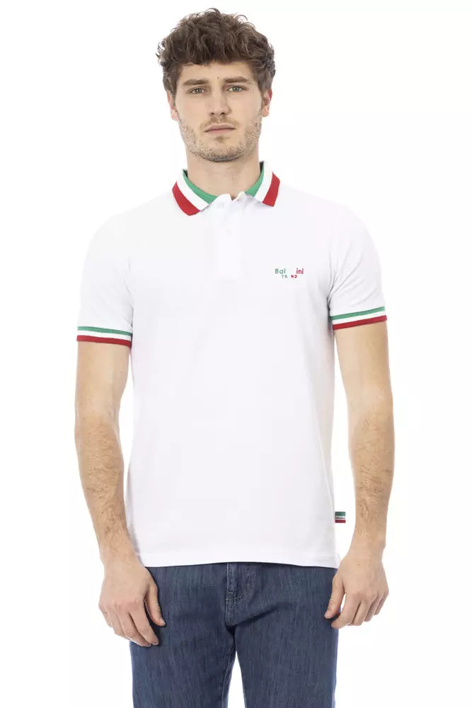 casual pique polo shirts for men -Baldinini Trend  Cotton Polo Men's Shirt