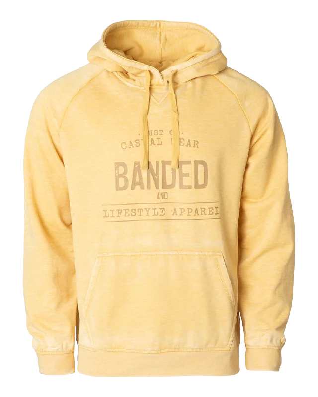 men's crewneck hoodies -Banded Casual Hometown Hoodie