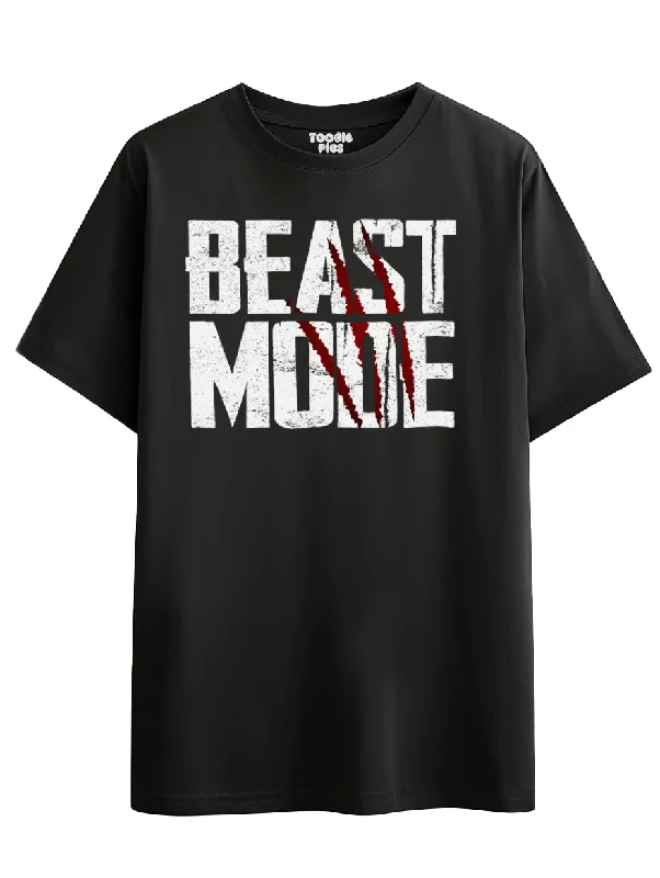 men's fitted t-shirts -Beast Monster Claw Gym T-Shirt