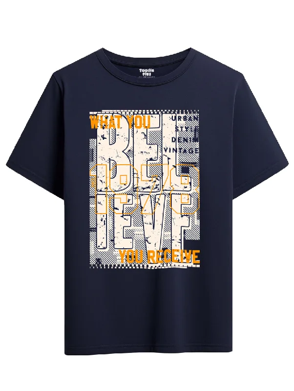 premium t-shirts for men -Believe And Receive Men's T-Shirt