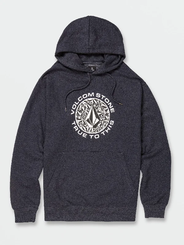 athletic-inspired sweatshirts for men -True To This Pullover Hoodie - Navy Heather