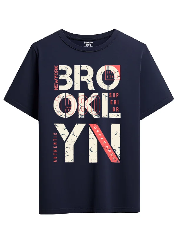 athletic-style t-shirts for men -Brooklyn City Plus Size T-Shirt