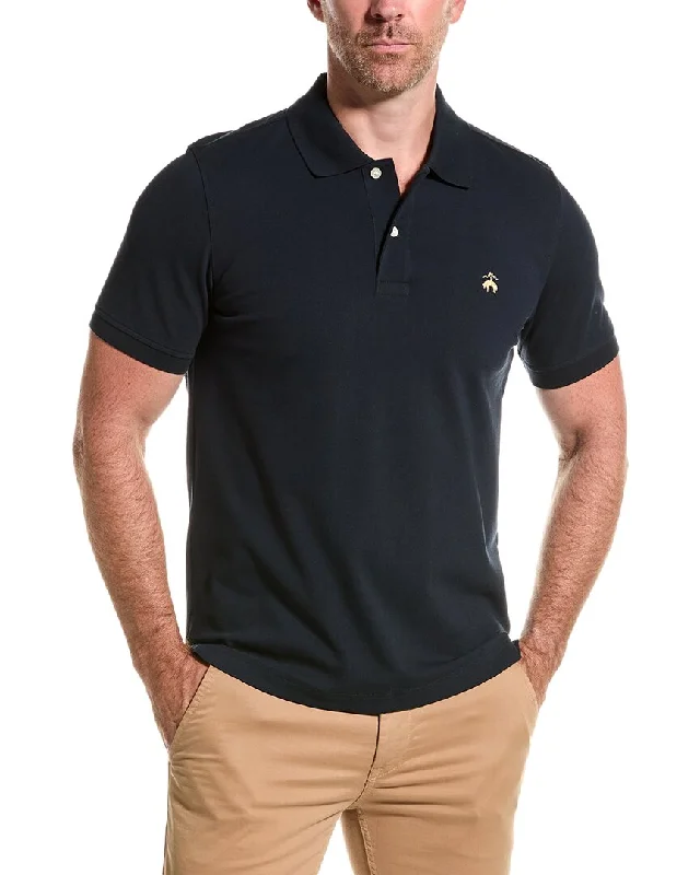 vibrant long sleeve polo shirts -Brooks Brothers Pique Slim Fit Polo Shirt