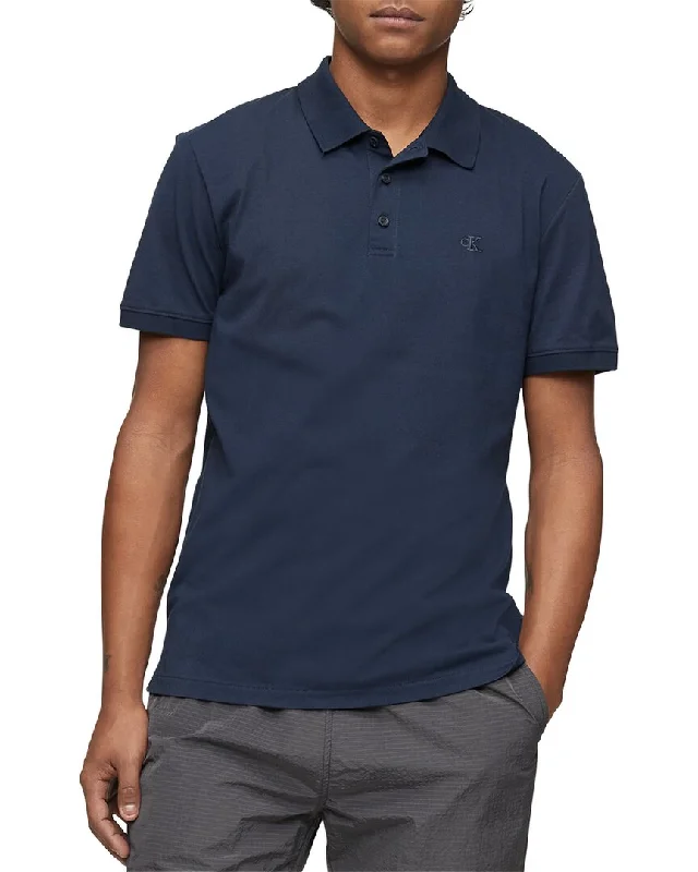 men's premium cotton polo shirts -Calvin Klein Polo Shirt