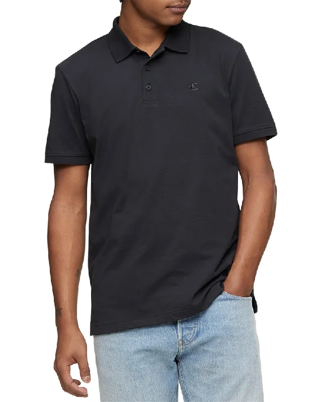 men's athletic pique polo shirts -Calvin Klein Polo Shirt