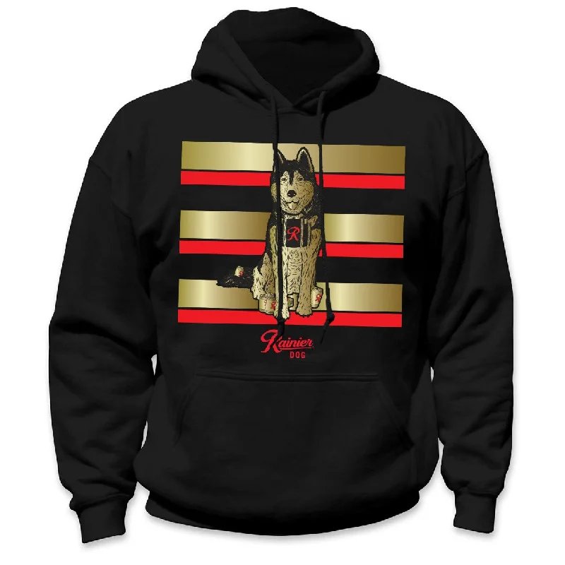 classic sweatshirts for men -Casual Industrees Men's Rainier Dog Pullover Hoodie