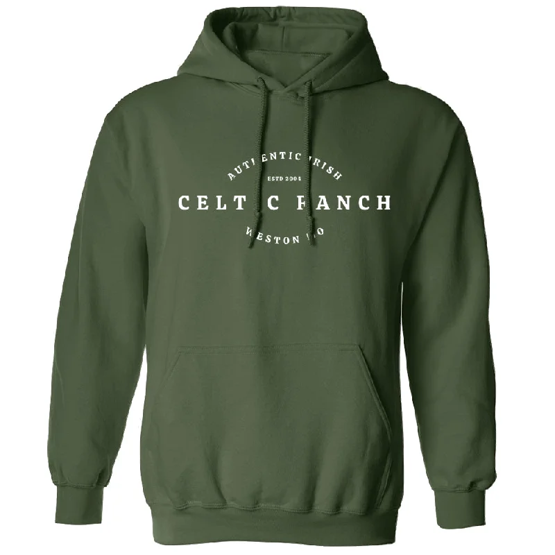 trendy pullover hoodies for men -Celtic Ranch Vintage Hoodie