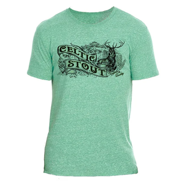 men's crew neck printed t-shirts -Celtic Stout T-Shirt