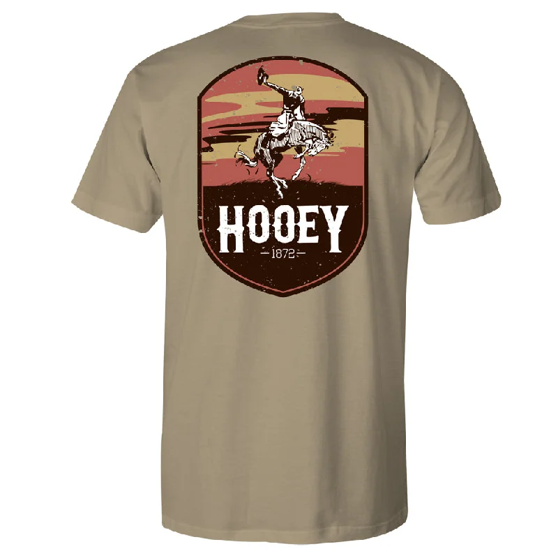 eco-conscious t-shirts for men -"Cheyenne" Tan Pocket T-shirt