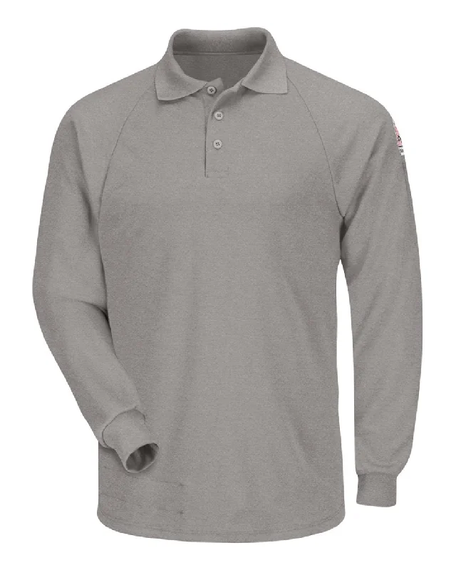 men's stylish cotton polo shirts -Classic Long Sleeve Polo - CoolTouch2