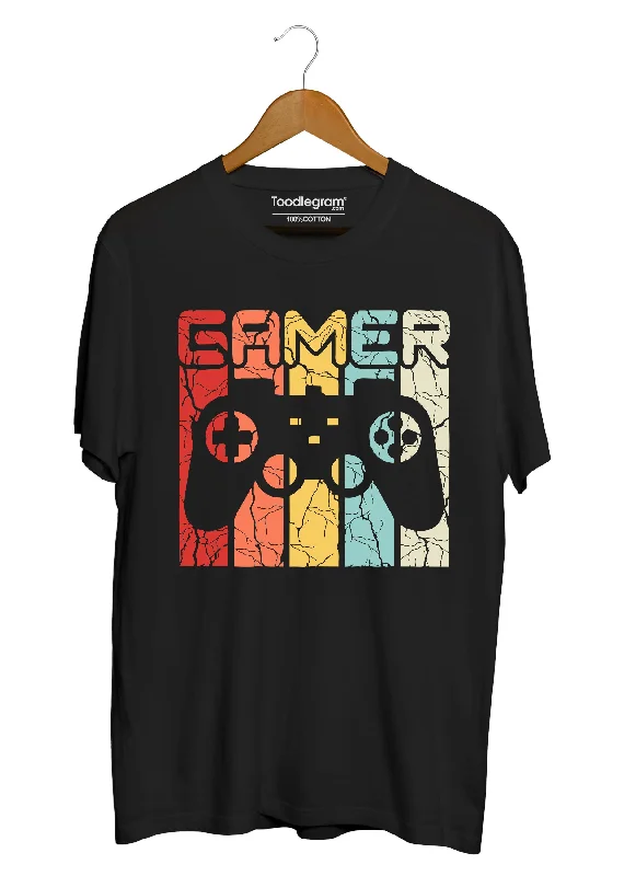 men's custom logo t-shirts -Gamer Plus Size T-Shirt