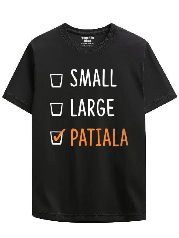 summer-ready t-shirts for men -Patiala Peg Plus Size T-Shirt