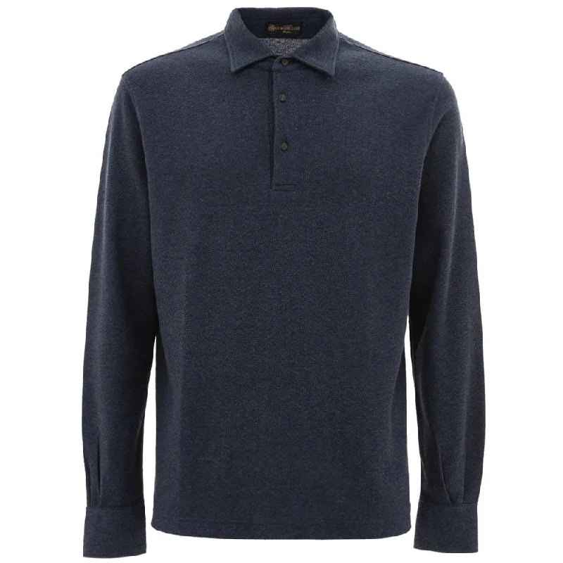 formal polo shirts for men -Corneliani  Cotton Polo Men's Shirt