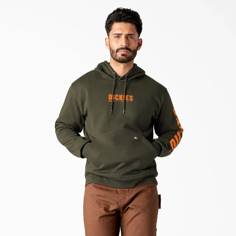 men's luxury sweatshirts -Dickies Men's Water Repellent Graphic Hoodie