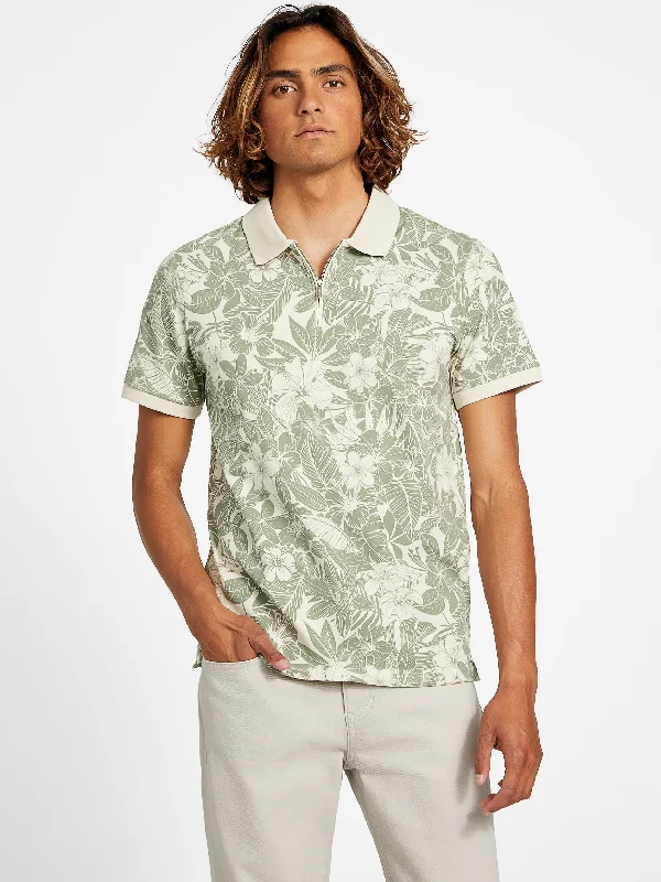 men's summer cotton tees -Eco Daniels Palm Polo