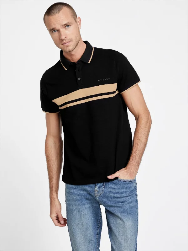 men's polo shirts for summer -Eco Kai Color-Block Polo Shirt