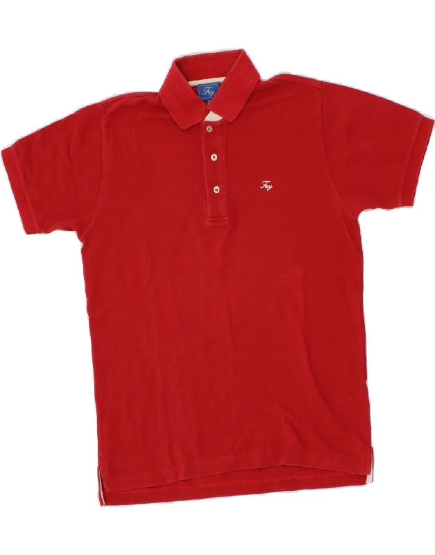 versatile polo shirts for men -FAY Boys Polo Shirt 13-14 Years Red Cotton