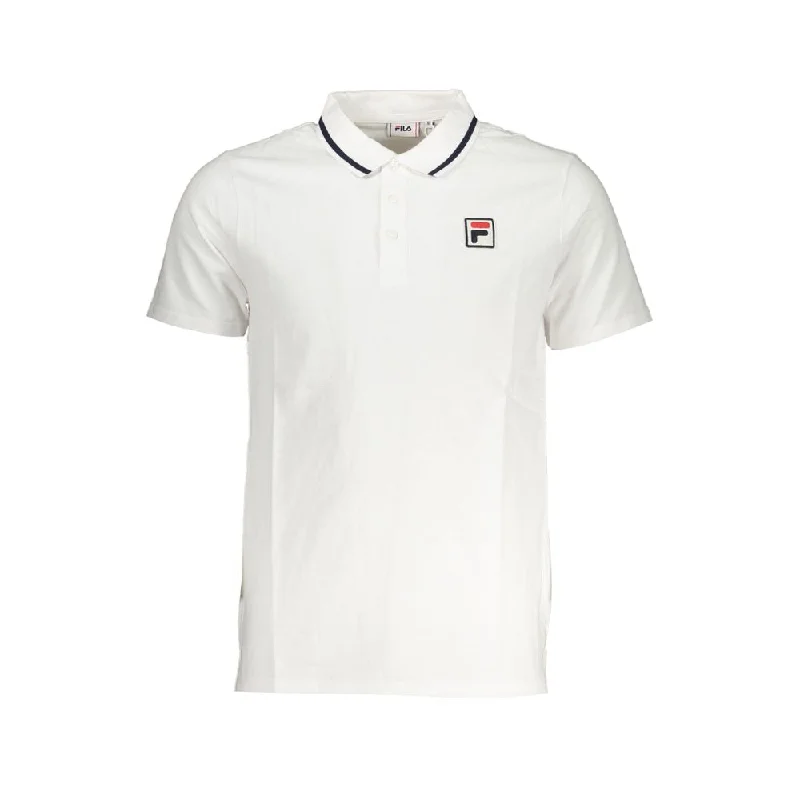 fitted polo shirts for outdoor sports -Fila  Cotton Polo Men's Shirt