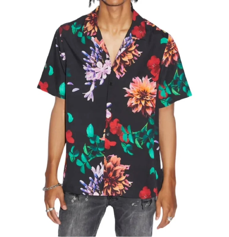 soft-touch shirts for men -Flowa Resort Shirt In Multi