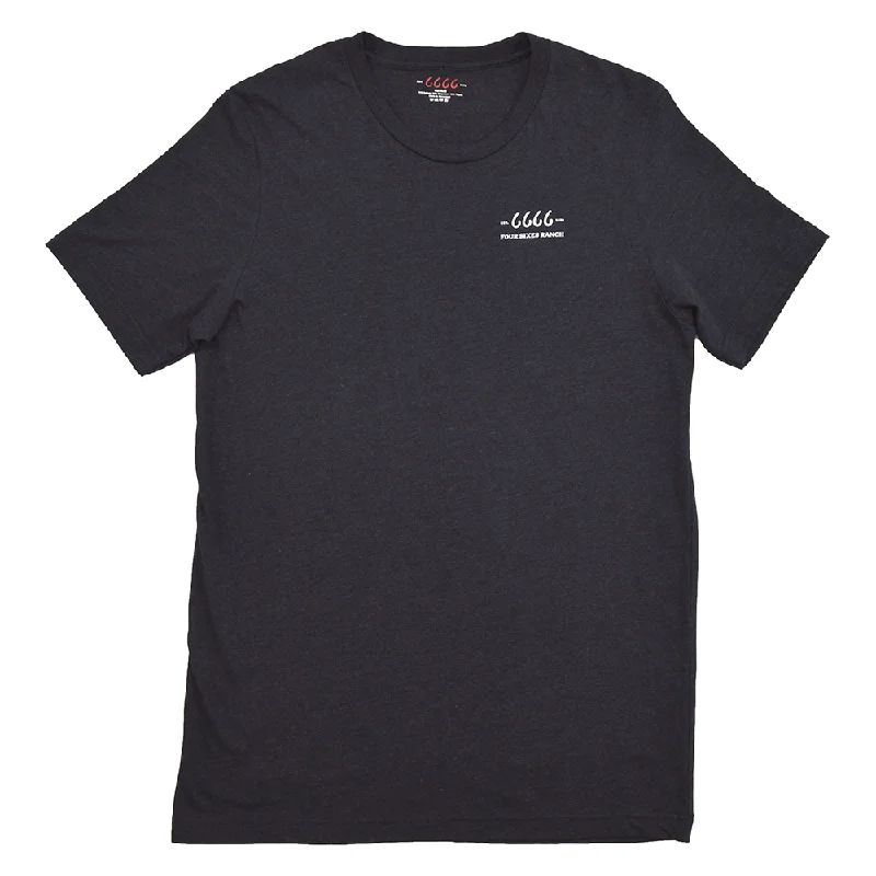 men's holiday-themed t-shirts -Black Crewneck w/ Small Logo