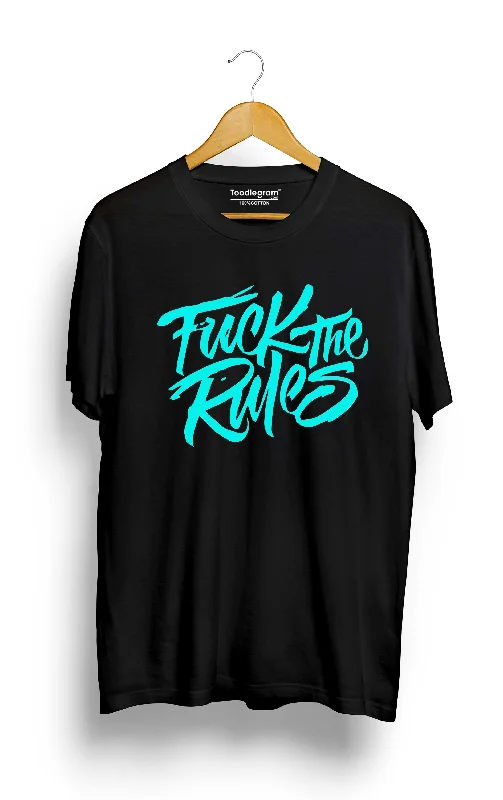 men's fashion-forward t-shirts -Fuck The Rules Plus Size T-Shirt