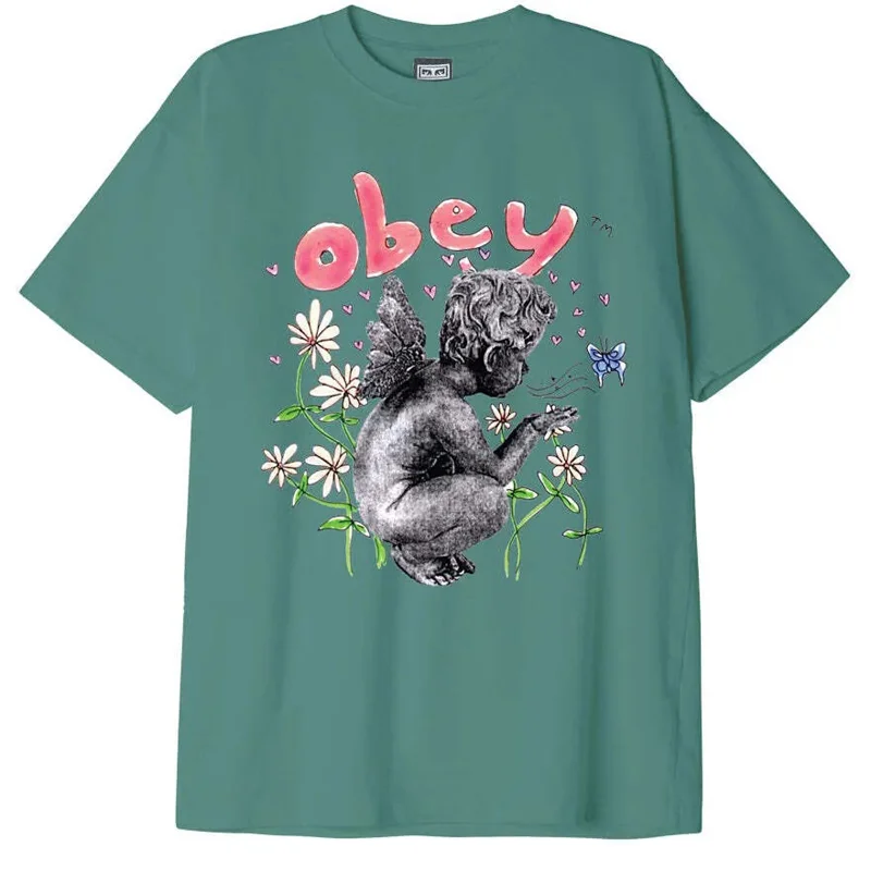 men's oversized graphic t-shirts -Garden Fairy Heavyweight T-Shirt