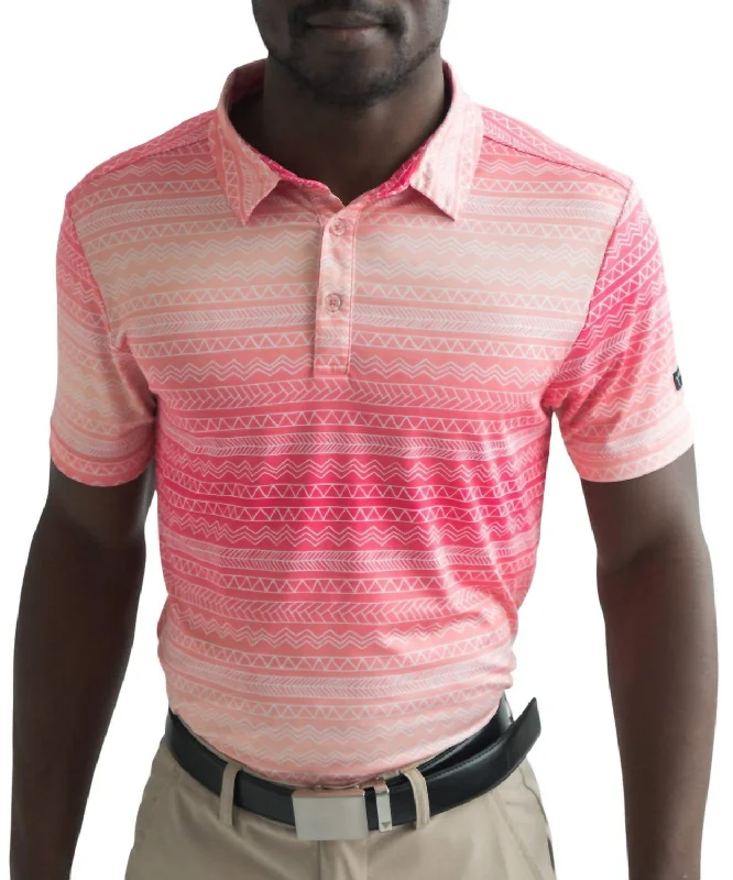 men's sports polo shirts for men -Golf Polo In Tribe Vibe