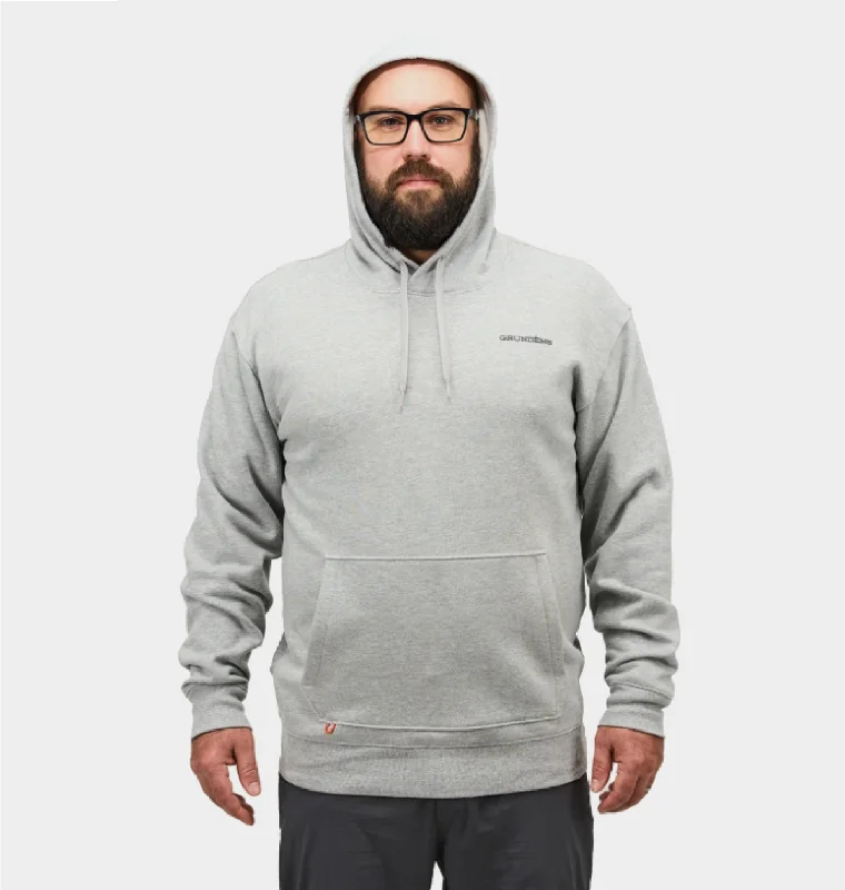 custom hoodie sweatshirts for men -Grundéns Men's Displacement DWR Boat Graphic Hoodie