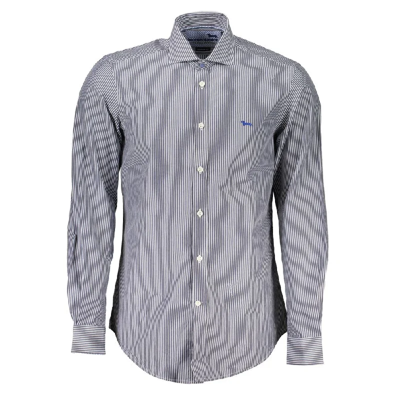 men's slim-fit button-down shirts -Harmont & Blaine  Cotton Men's Shirt