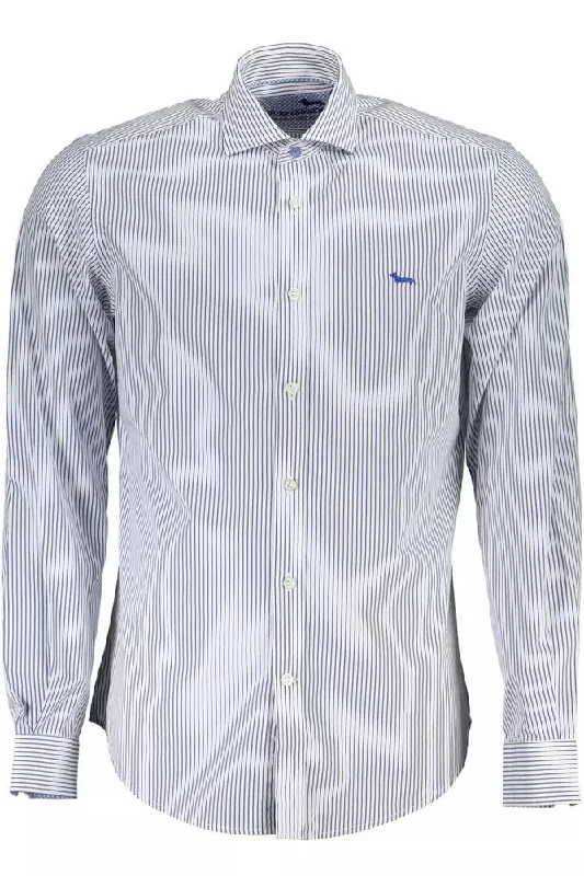 men's formal shirts for work -Harmont & Blaine Elegant  Organic Cotton Shirt for Men's Men