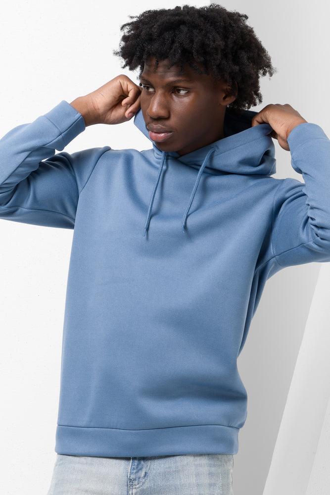 men's graphic sweatshirts -Hoodie Blue