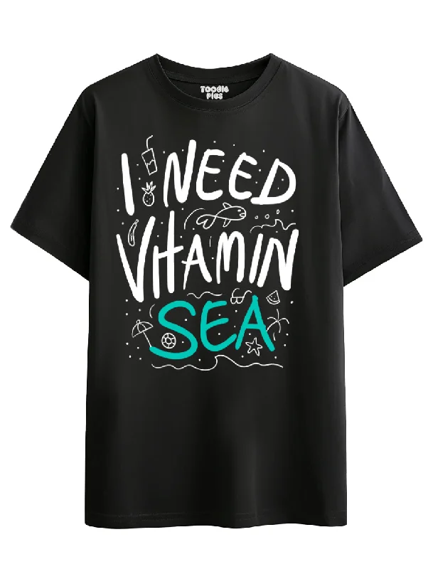 trendy graphic t-shirts -I Need Vitamin Sea Plus Size T-Shirt