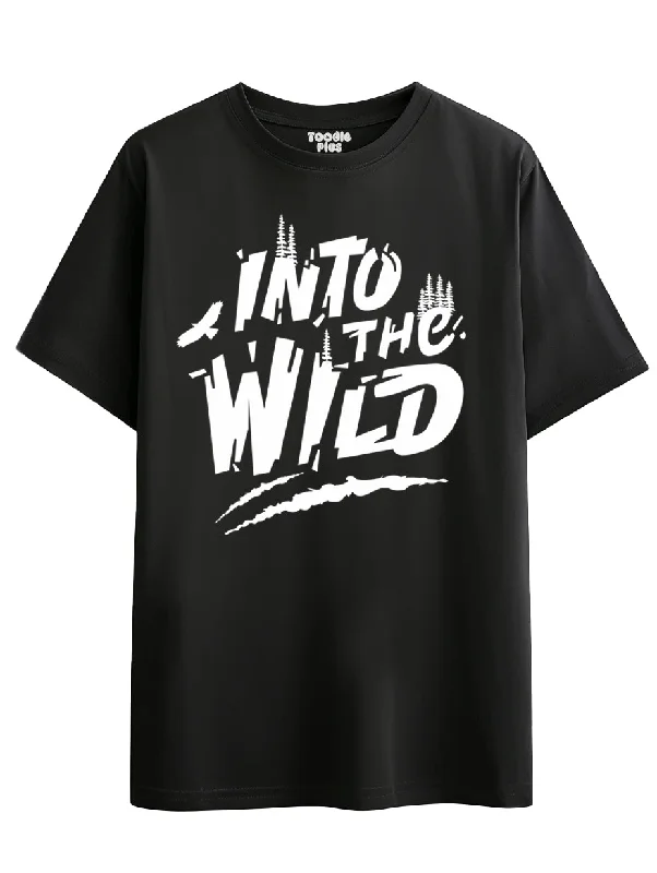 men's graphic print t-shirts -Into the Wild Plus Size T-shirt