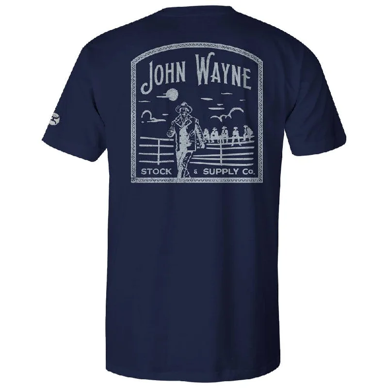 men's urban style t-shirts -"John Wayne" Navy T-shirt