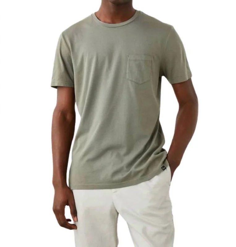 men's lightweight t-shirts -Johnny Tee In Olive