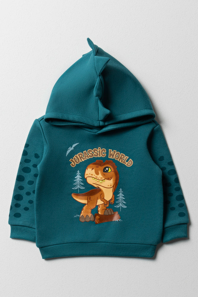 stylish hoodies for men -Jurassic World Hoodie Teal