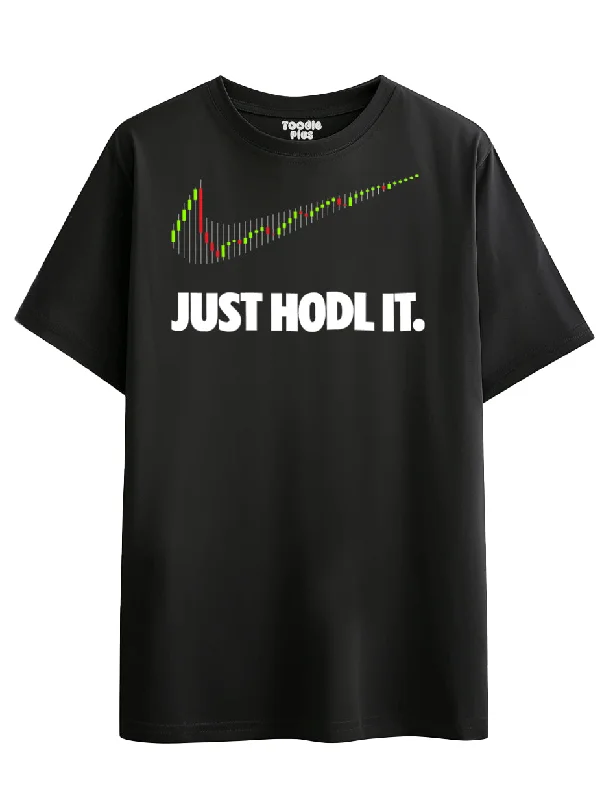 men's custom t-shirts -Just Hodl It Crypto T-Shirt