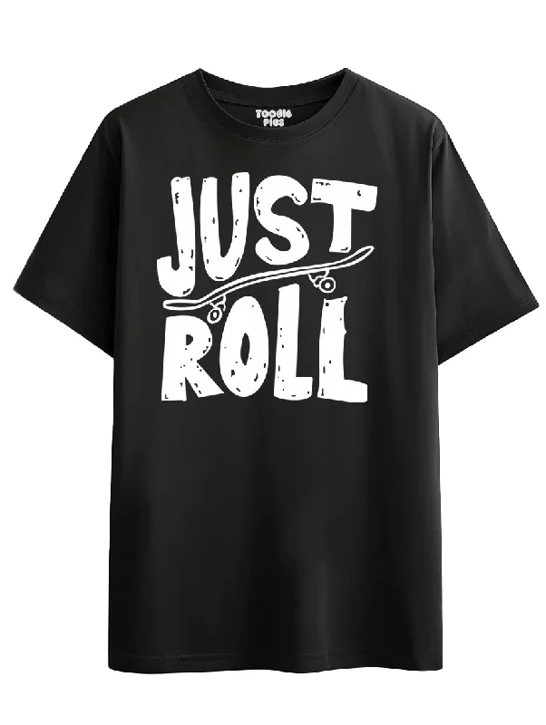 men's casual printed tees -Just Roll Plus Size T-shirt