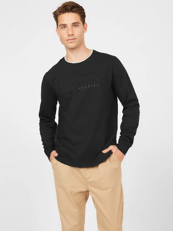 men's summer cotton tees -Kalico Logo Long-Sleeve Tee