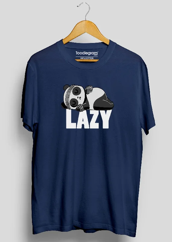 cotton t-shirts for men -Lazy Panda Gym T-Shirt