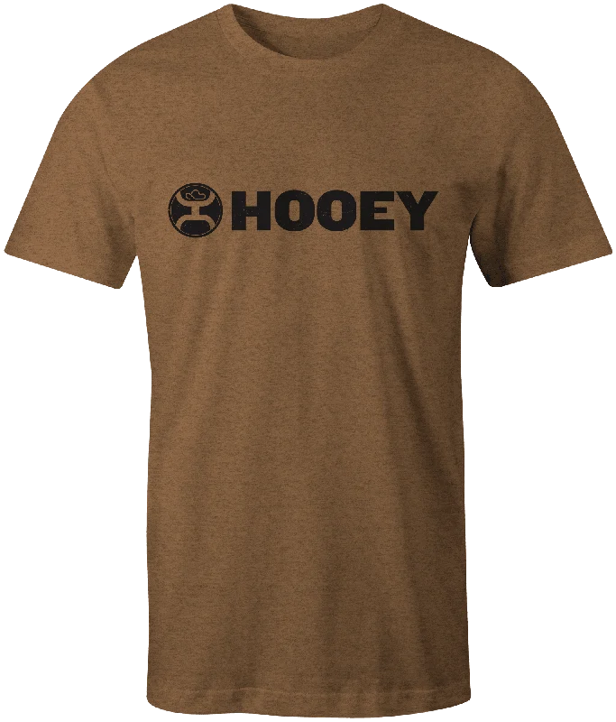 men's custom t-shirts -"Lock-Up" Brown w/Black Logo T-shirt