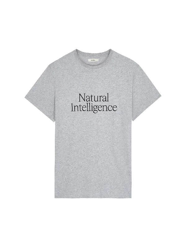 men's athletic fit t-shirts -Mens 365 Natural Intelligence T-Shirt—grey marl