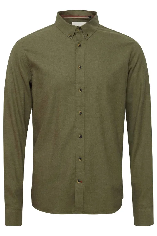 trendy long-sleeve shirts for men -Men's Burley Shirt In Winter Moss