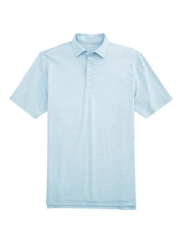 men's custom polo shirts -Men's Driver Spacedye Performance Polo In Rush Blue