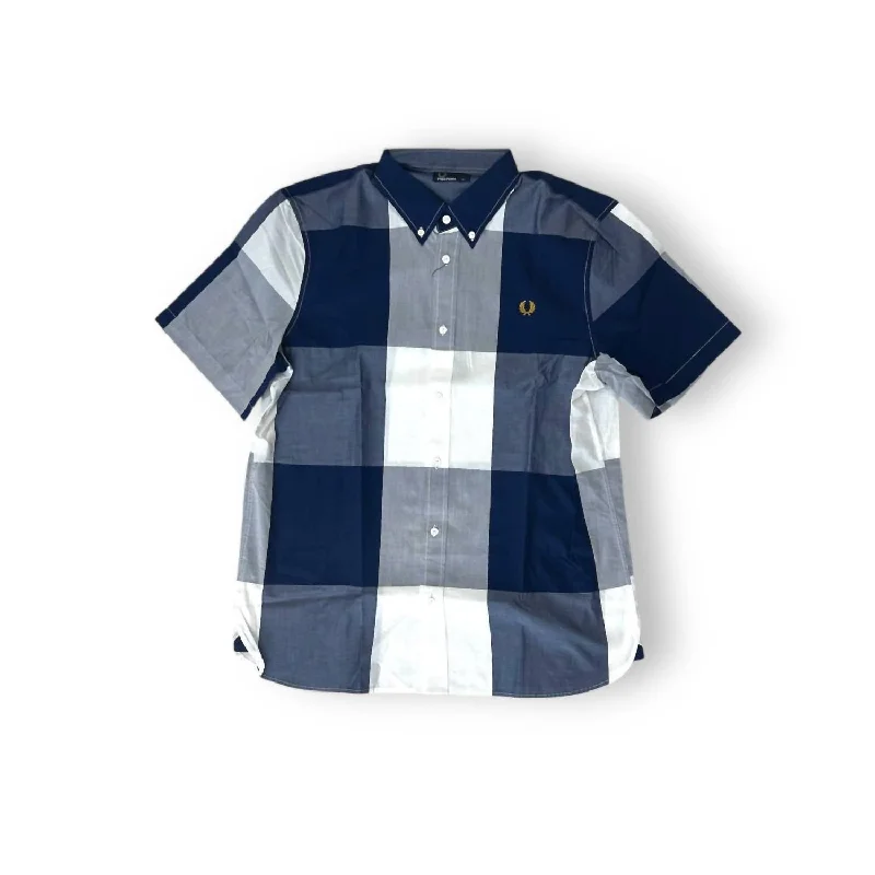 men's striped cotton polo shirts -Men's Magnifeld Shirt In Blue