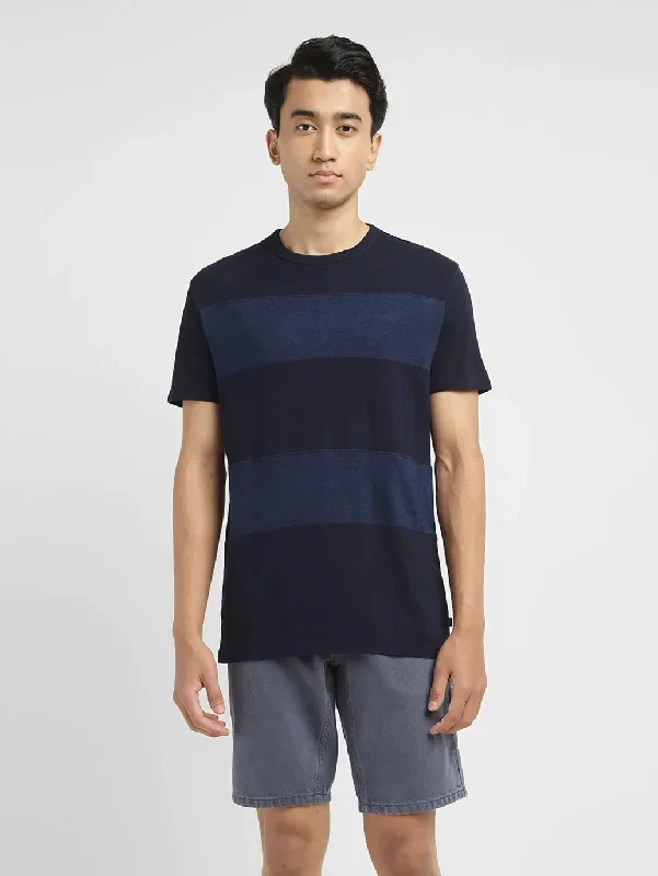 men's fashion fit t-shirts -Men's Striped Slim Fit T-shirt