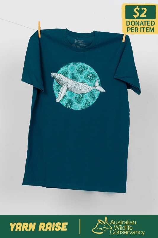 cool summer t-shirts -Migaloo 'Australian Wildlife Conservancy' Atlantic Cotton Crew Neck Unisex T-Shirt