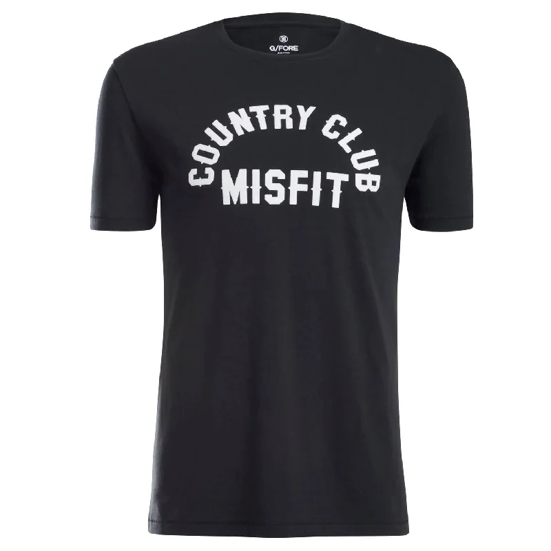 men's graphic t-shirts -Misfit T-Shirt In Black