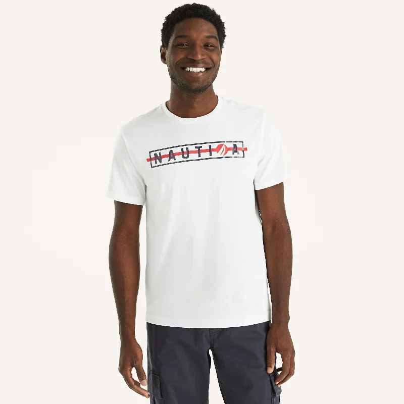 men's printed graphic t-shirts -Nautica Mens Deep Sea Racing Graphic T-Shirt